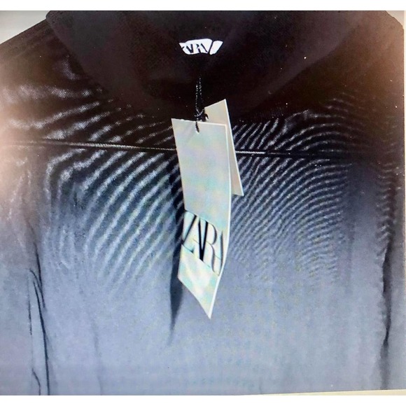 ZARA Women's Dresses Size S/M. Black Turtleneck sheer,sexy Light Fabric Slim Fit - Picture 2 of 6